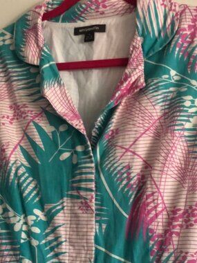 Lovely Gently Worn Emily & Fin Pink/Green Sundress